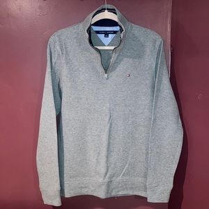Tommy Hilfiger Quarter-Zip Gray Sweater